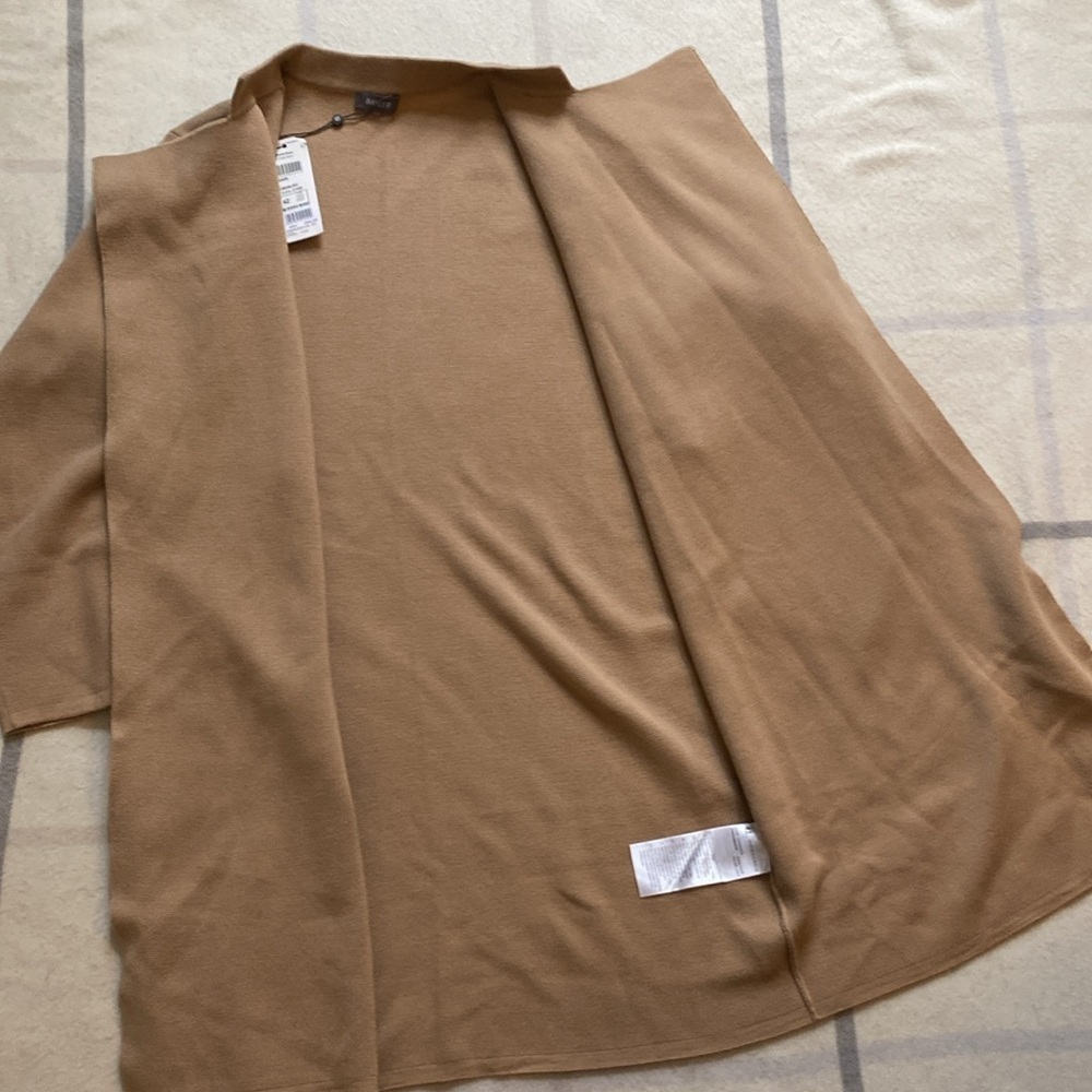 Basler 100% Virgin Wool Long Open Cardigan Sweater Size 42 EUR/ 10 US - Picture 11 of 14